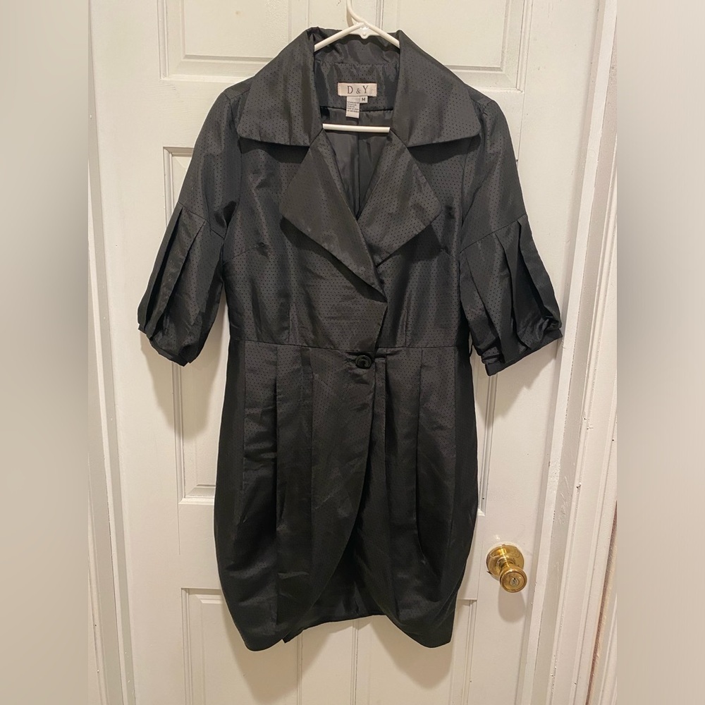 Best offers D&Y Black Polka Dot Lined lightweight Jacket